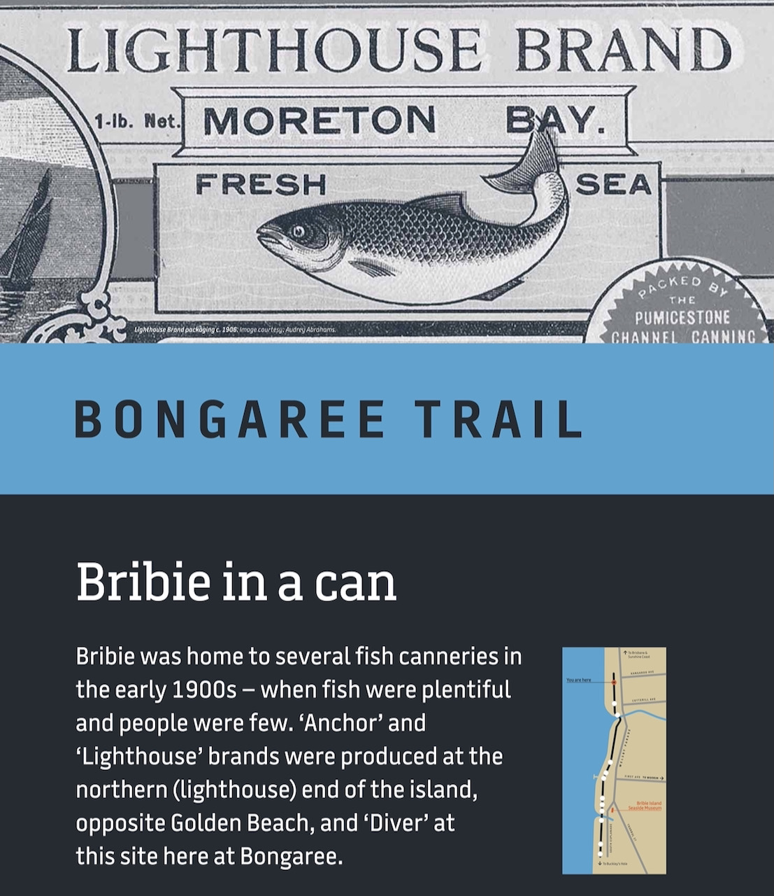 Bongaree Trail interpretive signage